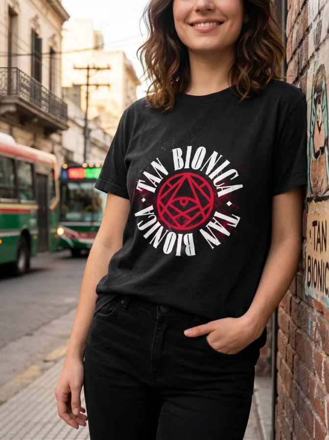 Remera TB Circulo Negra